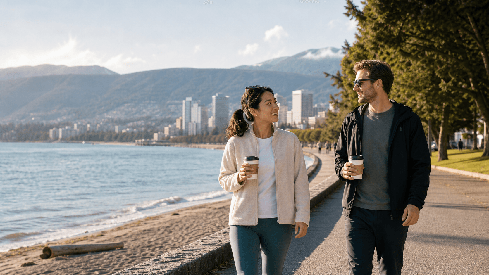 Light Conversation preference in a Vancouver beach setting.